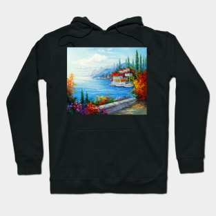 City on the sea coast Hoodie